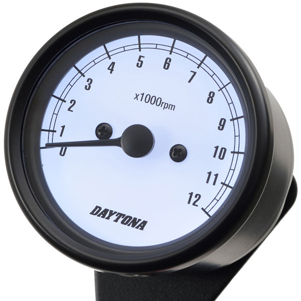デイトナ DAYTONA 15631機械式タコメーター φ60 ホワイトLED照明 