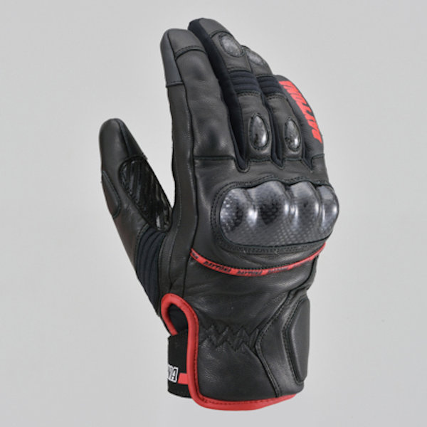 デイトナ DAYTONA HBG-058 AWスポーツショートグローブ ブラック/レッド 22181 22199 22200 M～XL タッチパネル対応