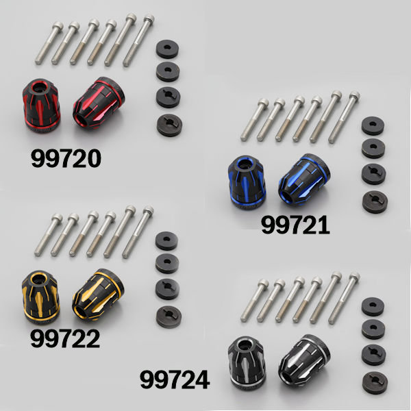 デイトナ PREMIUM ZONE ハンドルバーエンドプラグ TECHNO M6 レッド ブルー ゴールド アッシュシルバー 99720 99721 99722 99724 ホンダ CB1300SF/SB/ST/SP CB1100/EX/RS etc