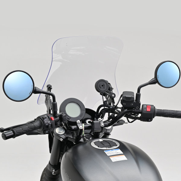 デイトナ DAYTONA 47782 ハイビジ貼り付けタイプミラー KAWASAKI3 ブルー 新保安基準適合サイズ カワサキ Z900RS Z650RS