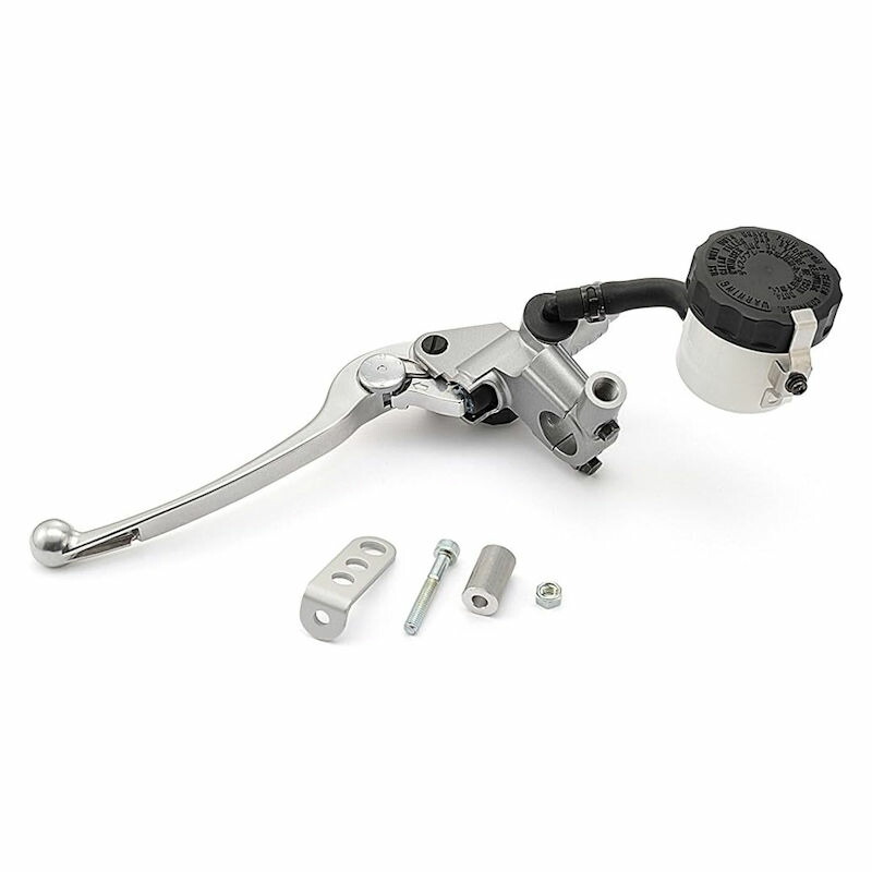 デイトナ DAYTONA 49013 ブレーキ マスターシリンダー 11mm シルバー/バフクリア （左側ブレーキ車専用/標準レバー） NISSIN 汎用