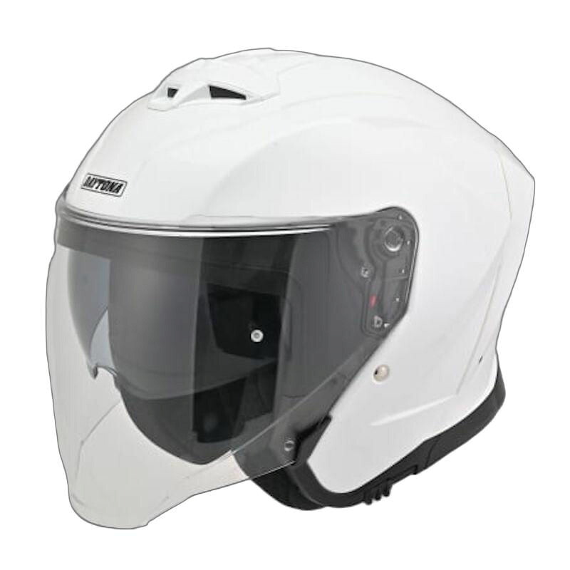 デイトナ DAYTONA DN-006SJ スポーツ ジェットヘルメット ホワイト 61073 61075 61077 61079 S～XLサイズ｜モトキチ