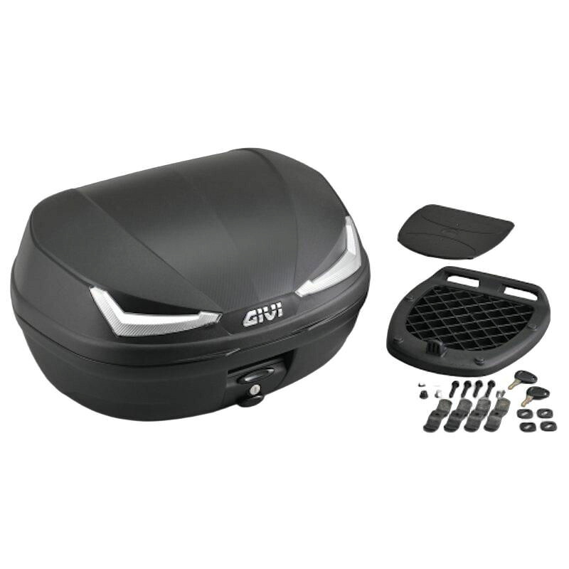 デイトナ DAYTONA 63426 GIVI E455 TECH未塗装ブラック 45L 415&times;555&times;325mm 3Kg｜モトキチ