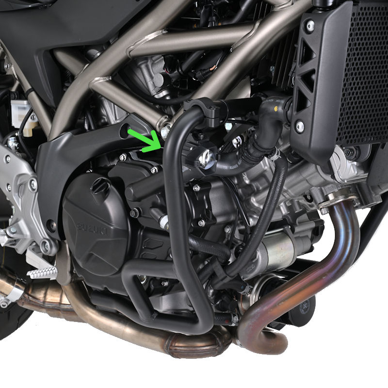 デイトナ DAYTONA 22101 パイプエンジンガード マットブラック スズキ SV650 SV650X｜モトキチ