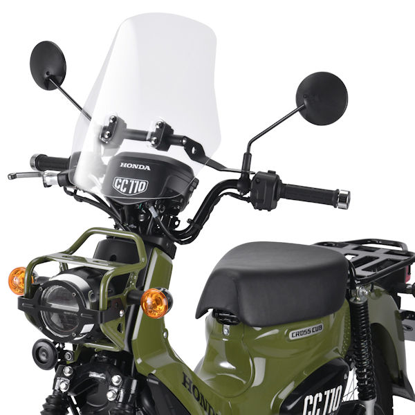 DIRTFREAK ZETA ZE70-2011 アドベンチャーウインドシールド ラージタイプ HONDA CC110 ～'21年 ダートフリーク