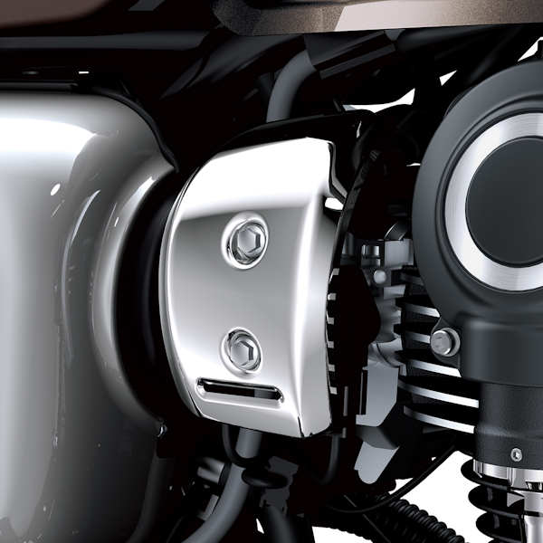【在庫あり】 Kawasaki 99994-1226 スロットルボディカバー（右）クローム カワサキ W800/W800 STREET/W800 CAFE