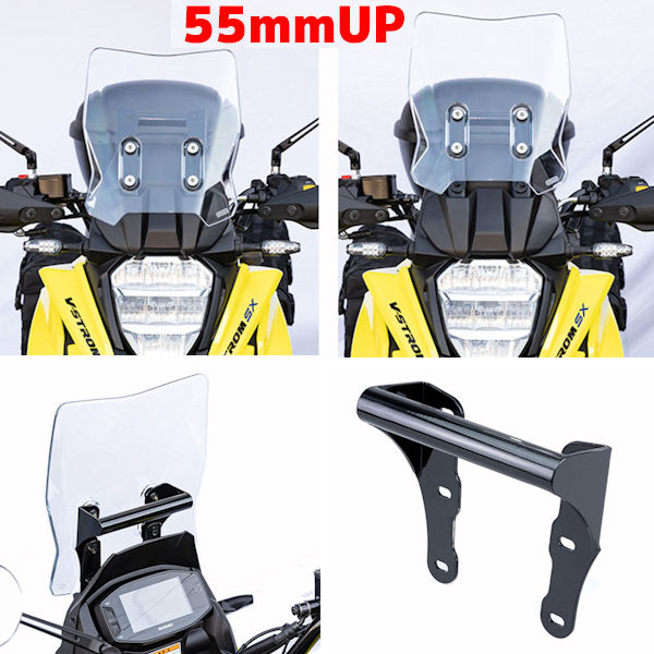 キジマ KIJIMA 204-0690 マウントバーステー スクリーンUPステー スズキ V-STROM250SX '23年～