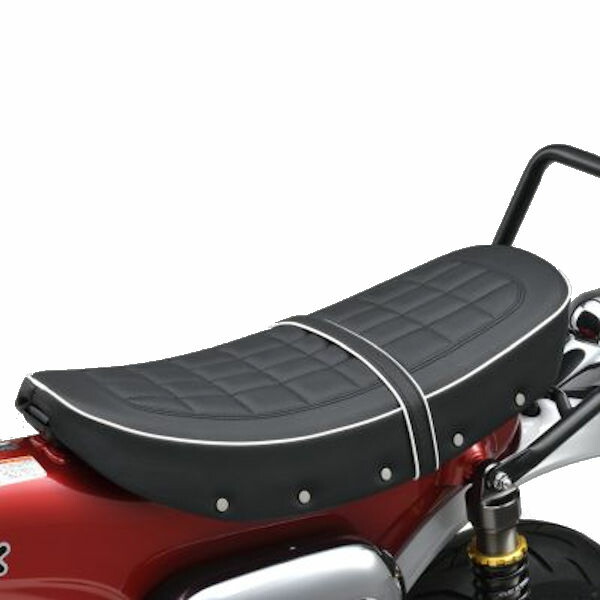 キタコ　ダックス125 専用 カスタムシート　ホワイトパイピング KITACO キタコ ダックス125 カスタムシート（ホワイトパイピング