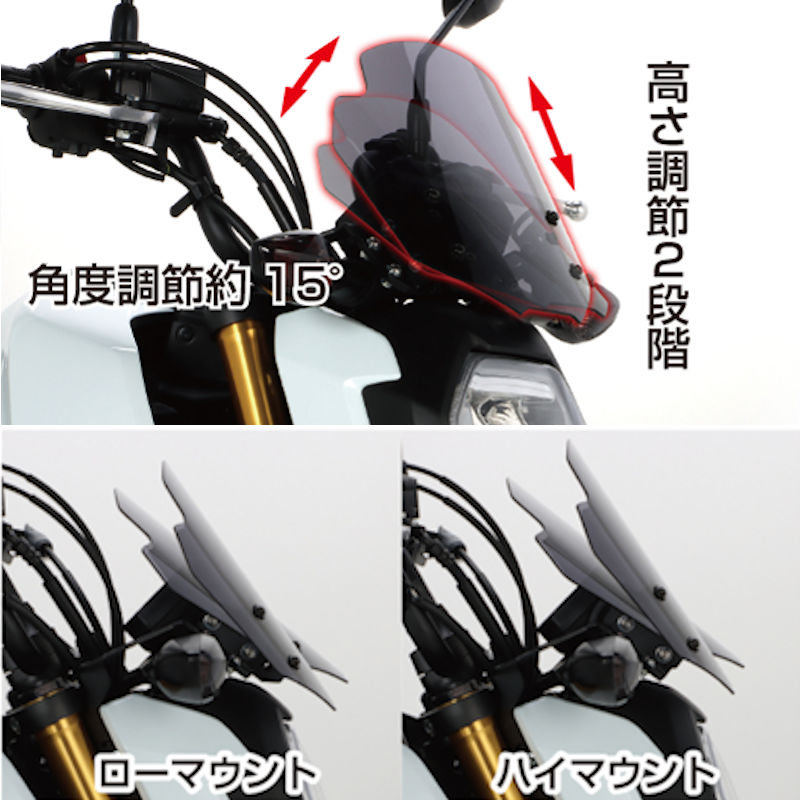 TAKEGAWA 武川 メーターバイザー　HONDAグロム JC92 Amazon | SP武川(TAKEGAWA) メーターバイザーキット スモーク