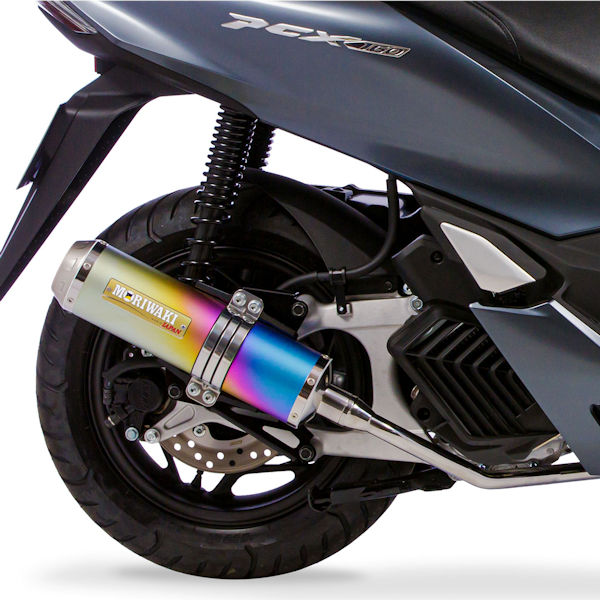 pcx125 JF81 MORIWAKI マフラー 排ガス書類あり （Vツインに