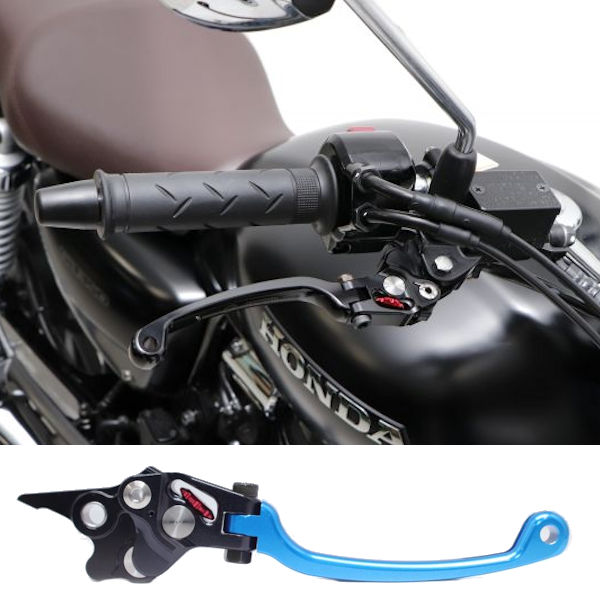 ACTIVE アクティブ 12010401 STFレバー ブレーキレバー ブルー GB350 CBR700R 400X CBR250RR CL250 GROM モンキー125 C125 クロスカブ110