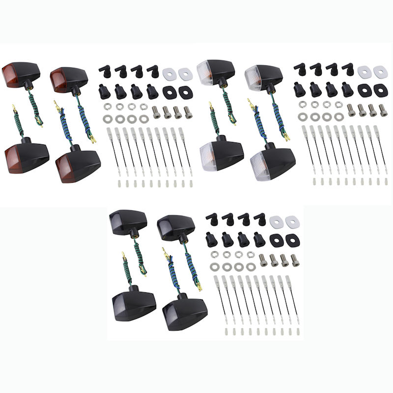 ポッシュ 車種専用ウインカーセット ZRタイプ ブラック 前12V23/8W 後12V23W カワサキ ZEPHER ZRX400-2 031481-06 031482-06 031483-06 031485-06 031486-06 031487-06