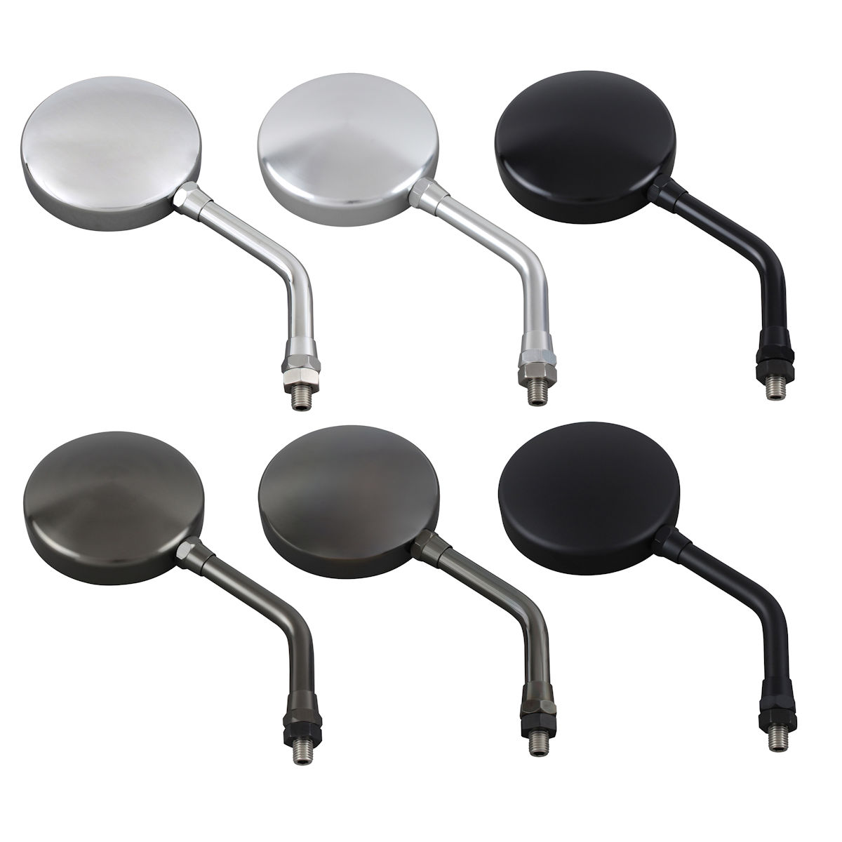 ポッシュ マシンドZ2タイプミラー ラージボディ（左右共通）10mm 正ネジ ショートステー 032580-33 032580-03 032580-06 032580-11 032580-66 032580-26
