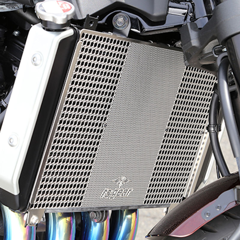 アールズギア r's gear AC00-041K-SS ラジエターコアガード スモールロゴ Z900RS/CAFE '21年~ Z900 '21年~ Ninja1000SX ’20年~