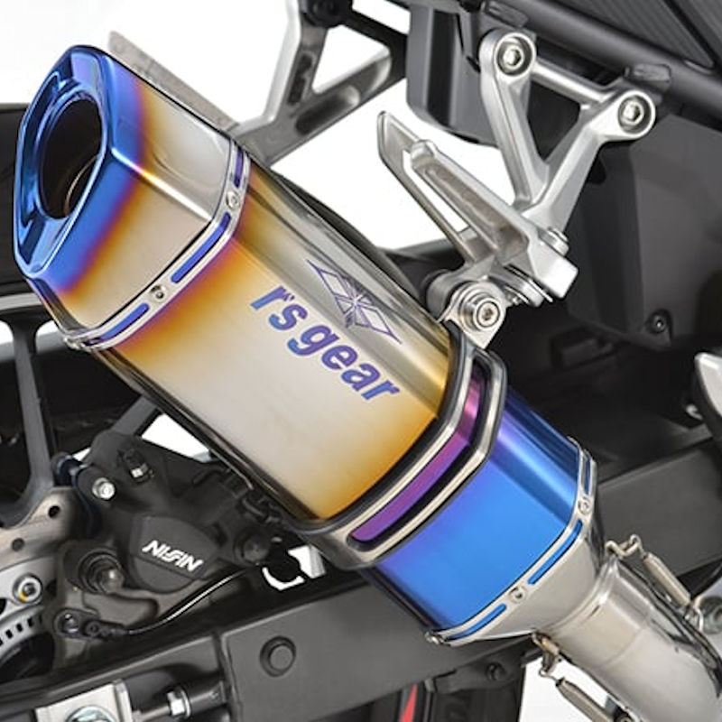 アールズギア GH41-T3SD GPスペック スリップオンマフラー タイプS チタンドラッグブルー HONDA CBR400R('19～'21,'22～'23)
