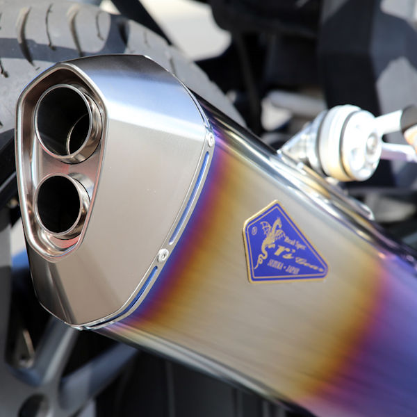 アールズギア RB09-01RD 水冷R1200R/RS 2BL-R12NB リアルスペック シングル ワイバンフルエキゾースト ドラッグブルーマフラー BMW R1200R