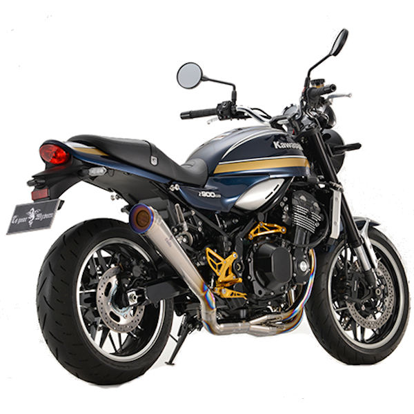 アールズギア MK40-RMCT ワイバンクラシック R フルエキゾースト マフラー メガホンタイプ チタンポリッシュ Z900RS CAFE '23年~|モトキチ