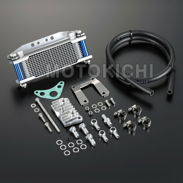 SP武川(TAKEGAWA) オイルクーラー コンパクトクールキット Sステージαボアアップキット181cc用 ブレードホース 3フィン C  冷却系パーツ
