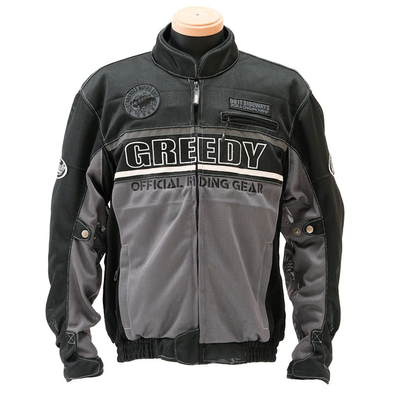 GREEDY GNS-062 TOURING MESH JACKET グレー S～4Lサイズ バイク用ジャケット 春夏用 メッシュジャケット 25年春夏モデル プロテクター 肩 肘 背中 胸