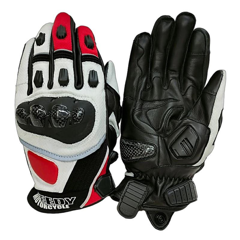 GREEDY GSG-061 SHORT RIDING MESH GLOVE レッド S～3Lサイズ 春夏モデル メッシュグローブ