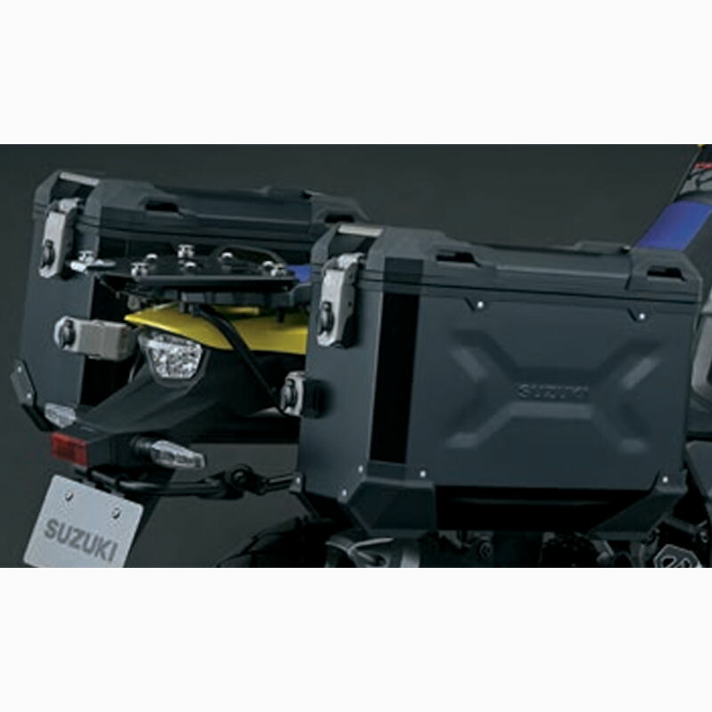 【メーカー取寄せ】SUZUKI純正 95400-25850 アルミサイドケース左右セット ブラック V-STROM800