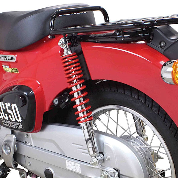 SP武川 タケガワ 006-04-0157 25mm ローダウン リアショック 2本セット レッド CT125 JA55 JA65 クロスカブ50/110｜モトキチ