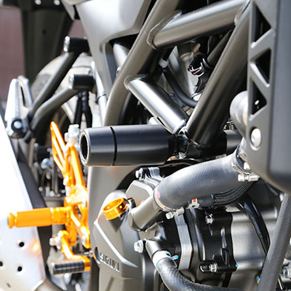 agras スライダー　SV650 SV650X スズキ SV650 AGRASエンジンスライダー・EFFEXハンドルバー装備