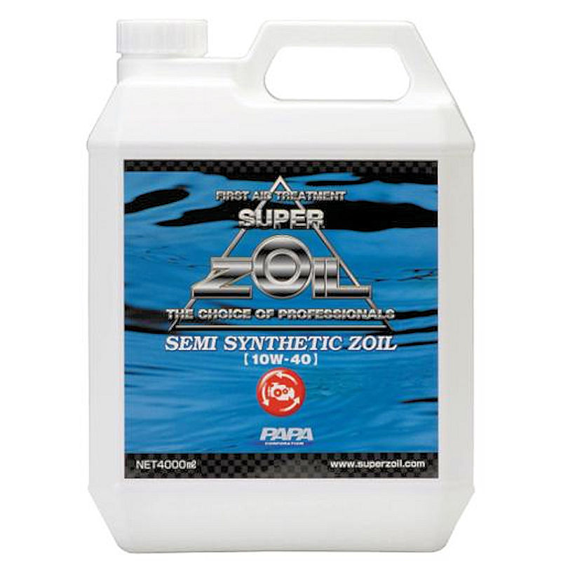 ZOIL ゾイル SSZ4000 SEMI SYNTHETIC ZOIL ゾイル 油膜＋金属表面改質（半合成油）4000ml｜モトキチ