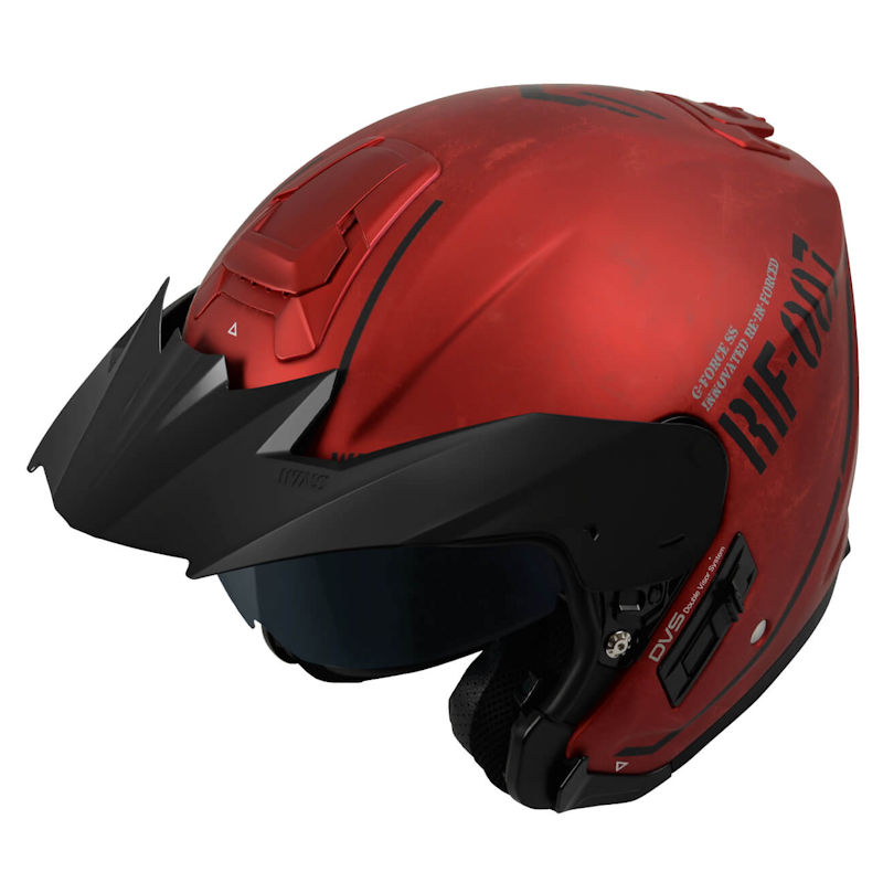 WINS G-FORCE-X M14 アイアンレッド×ブラック M/L/XLサイズ 軽量ドライファイバーモデル インナーバイザー付き（スモーク・ライトスモークの2枚）ウインズヘルメット 24,211円