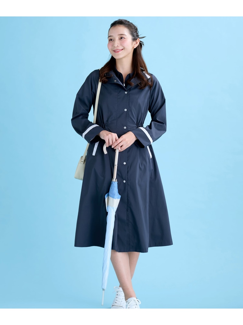 フード付き撥水コート KH0832 Kitamura キタムラ ジャケット・アウター レインコート ベージュ ネイビー【送料無料】[ Fashion]｜Ｋｉｔａｍｕｒａ