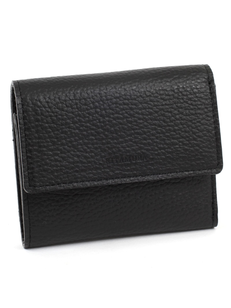 三折財布 YH0225 Kitamura キタムラ 財布・ポーチ・ケース 財布 ブラック グレー【送料無料】[ Fashion]