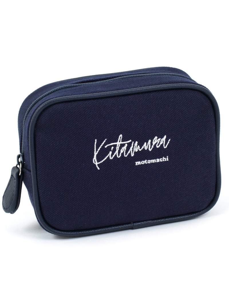 Kitamura ケース ネイビー Kitamura - キタムラ コインケース シロイルカ レザー バイ