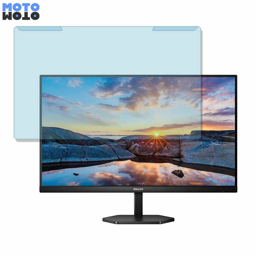 取り外し簡単 PHILIPS 27E1N3300A/11 27インチ 16:9 向けの ブルーライトカット フィルター アンチグレア 液晶保護 プロテクター