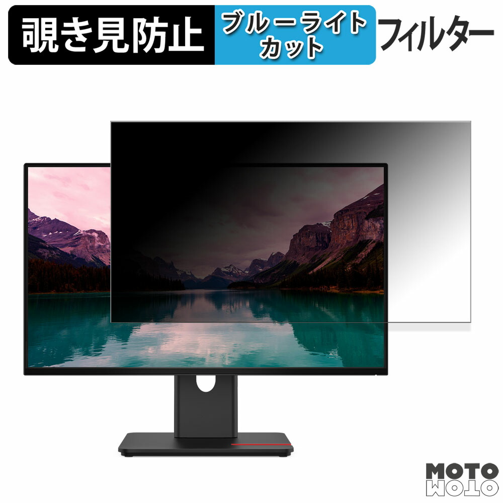 Lenovo ThinkVision T24-40 覗き見防止 プライバシーフィルター ブルーライトカット 保護フィルム アンチグレア タブ・粘着シール式