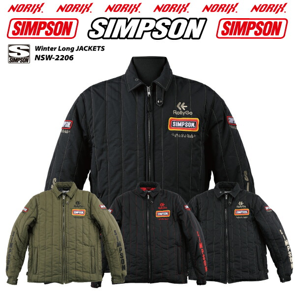 未使用品】 SIMPSON<br>2022FW秋冬モデル<br>ライダーズウインター