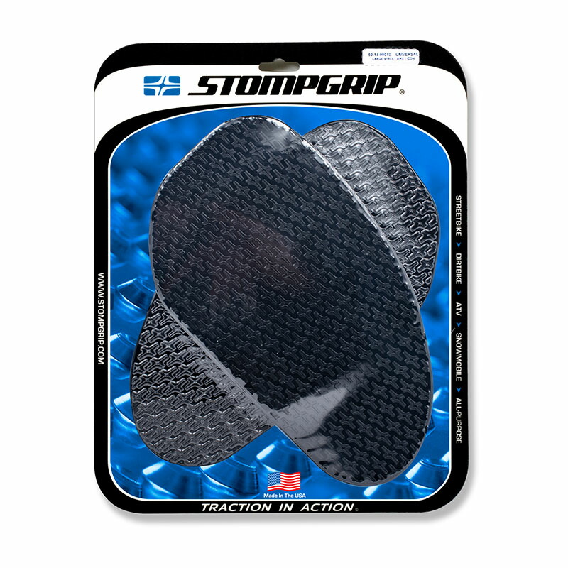 STOMPGRIP 汎用タンクパッド ラージ アイコン (ブラック)