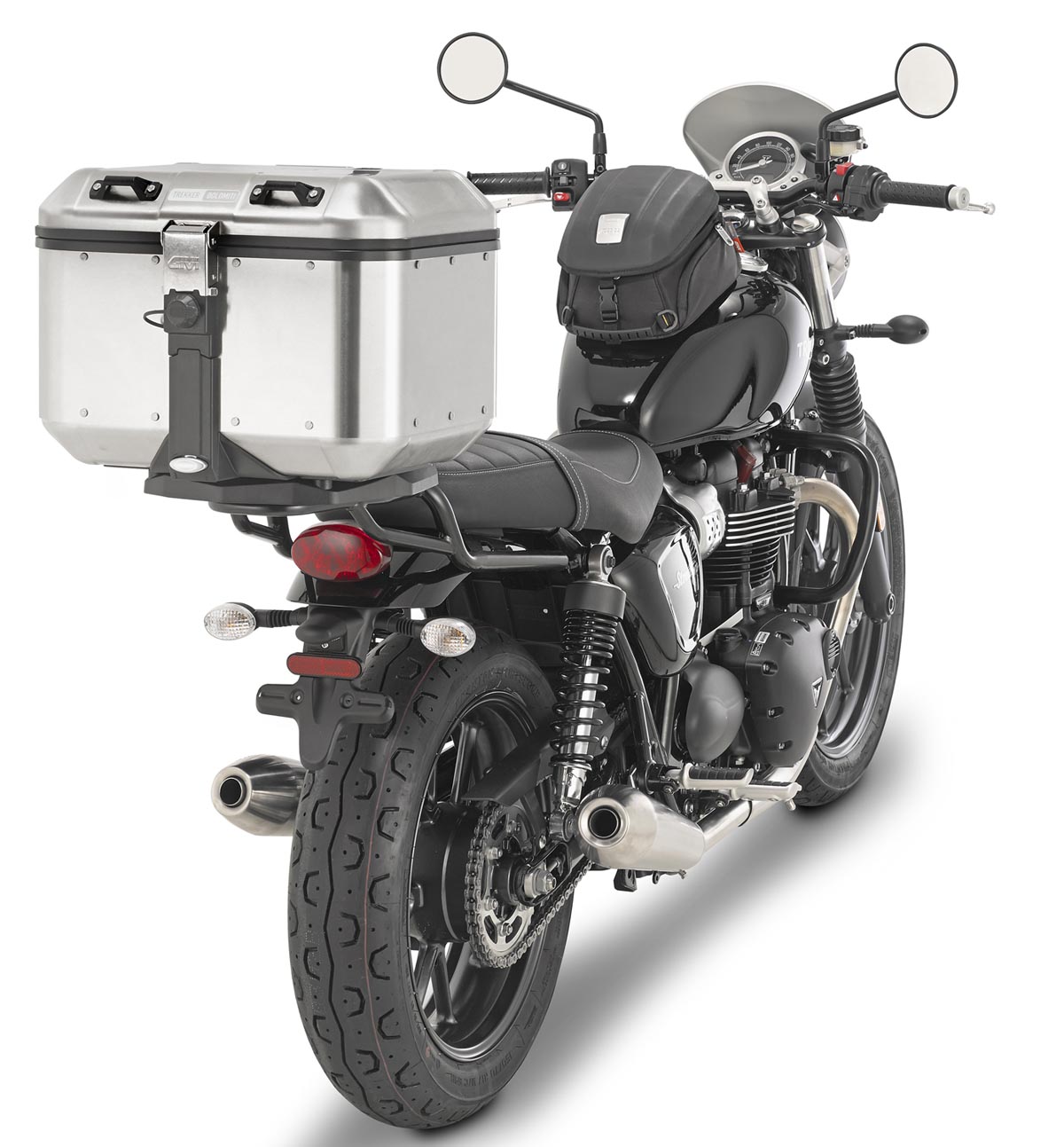 2022新作モデル GIVI ジビ バイク用 リアボックス 46L ブラック モノキーケース アルミ製 TREKKER DOLOMITI DLM46B  98635
