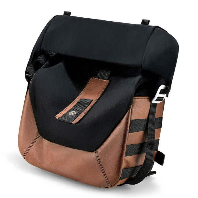 Viking Bags ボナファイド スモール モーターサイクル Cafe Racer サドルバッグセット ブラウン/ブラック