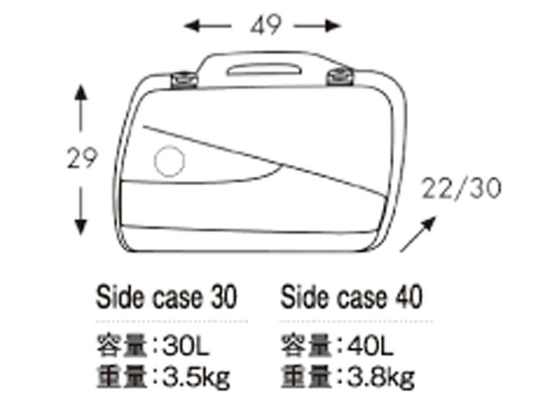 ヘプコ＆ベッカー(HEPCO＆BECKER) JUNIOR FLUSH サイドケース40 左右