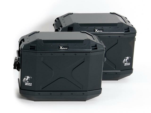 ヘプコ&ベッカー(HEPCO&BECKER) XPLORER 3BOXセット サイドセット(ブラック)&トップケース45 ブラック|モトパーツ 店