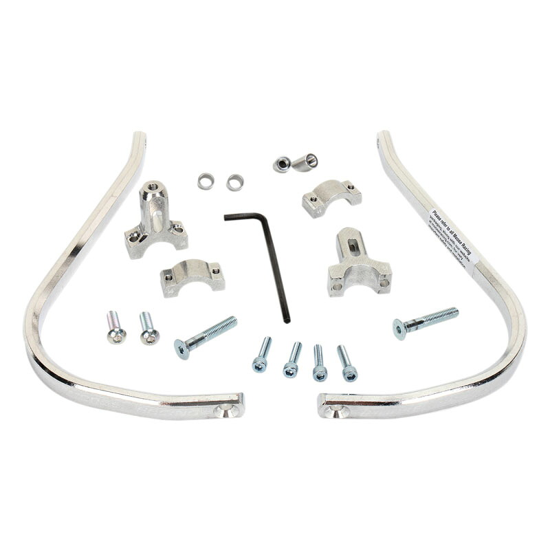 MOOSE RACING アルミハンドガード シルバー 1 1/8インチバー PRO-TAPER, FATBAR, FMF, TAG, NEKEN, MOOSE RACING FLEX SERIES(BURLESON以外)用