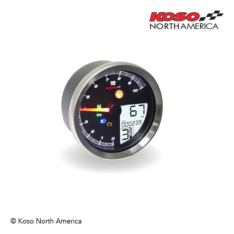 KOSO NORTH AMERICA TNT-4 マルチファンクションメーター シルバー｜モトパーツ　店