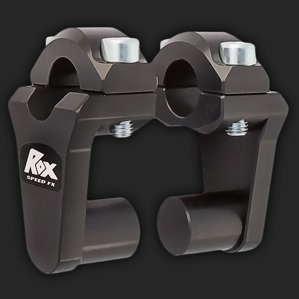 Rox Speed FX ピボッテイングハンドルバーライザー 7/8インチハンドル用 上がり2インチ ブラック｜モトパーツ　店
