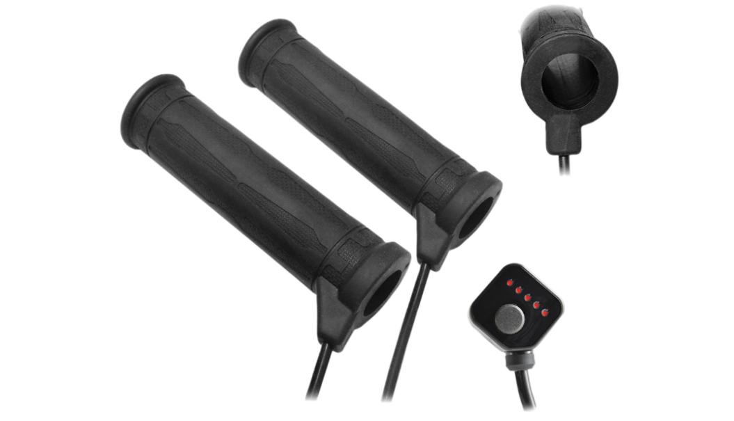 KOSO North America コソ ラバー ヒートグリップ ５段階温度調整 ブラック 22.2mm ハンドル用