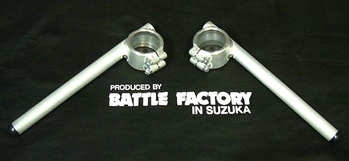 バトルファクトリー(BATTLE FACTORY) アルミ溶接セパレートハンドル 48φ 垂れ角10°BA12-48-10 P047-4037|モトパーツ 店
