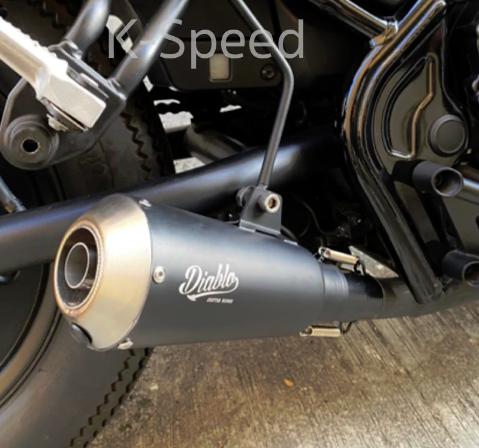 楽天市場】レブル250/300 フルエキゾーストマフラー ディアブロ
