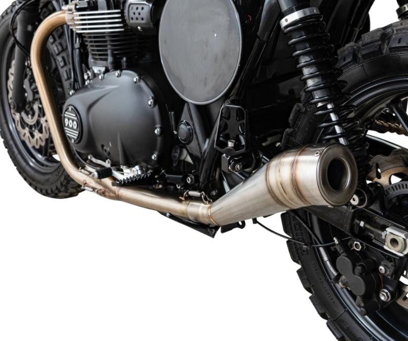 ボンネビル T100/T120, Street Twin/CUP 2-1 LOW GP フルエキ マフラー ブリティッシュカスタムズ トライアンフ|モトパーツ 店