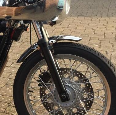 ボンネビル、T100 スクランブラー、 スラクストン アルミ フロントフェンダー(ショート) オメガレーサー トライアンフ｜モトパーツ　店
