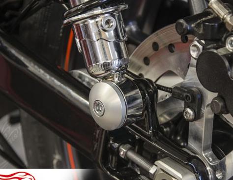 Free Spirits サスペンション 固定ボルト 4本セット シルバー トライアンフ Street Twin,Street Cup,Street Scrambler,Bonneville T100/T120