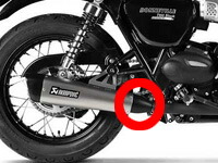 Akrapovic (アクラポヴィッチ) スリップオンマフラー用・ヒートシールド・Bonneville・T100・17-